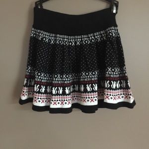 Aeropostale sweater black winter skater skirt